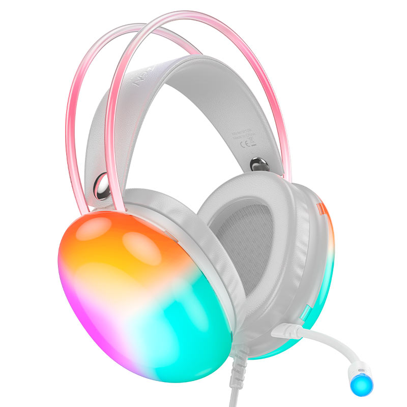 W109 Rich gaming headphones - White - Saif Al Najmi Kw